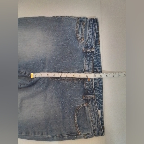 Vintage Michael Kors Y2k White Stitch Straight Leg Distressed Denim size 12/33 - Picture 8 of 12
